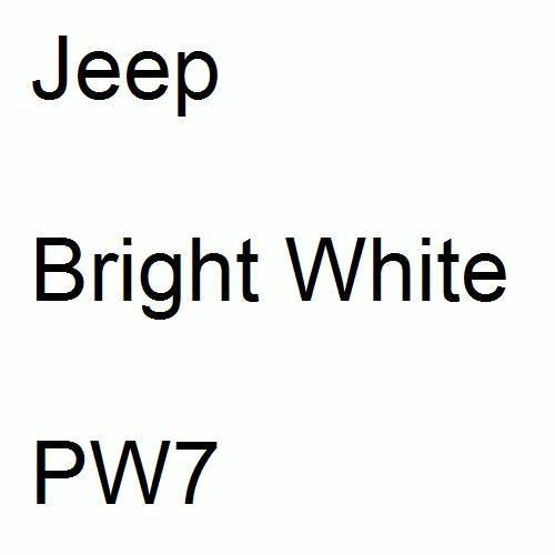 Jeep, Bright White, PW7.